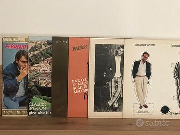 Lotto 7 Dischi Cantautori Italiani De Andre