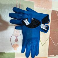Guanti in pelle blu Carpisa taglia S 