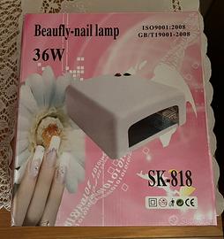 Lampada unghie 36W semi permanente smalto asciugat