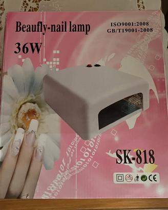 Lampada unghie 36W semi permanente smalto asciugat
