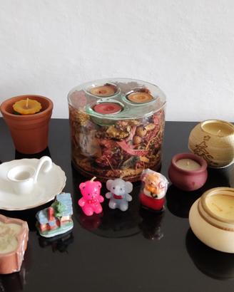 Candele decorative, animaletti, pot pourri, fiori+