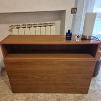 Testiera per letto ad una piazza con contenitore p