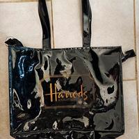 borsa "shopping" vintage - Harrods UK - nero