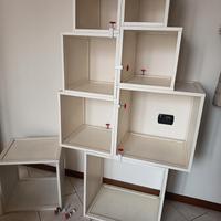 libreria modulabile bianca 