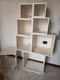 libreria modulabile bianca 