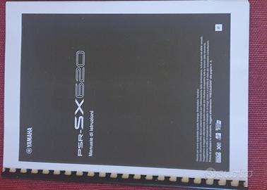 Manuale YAMAHA PSR SX 620