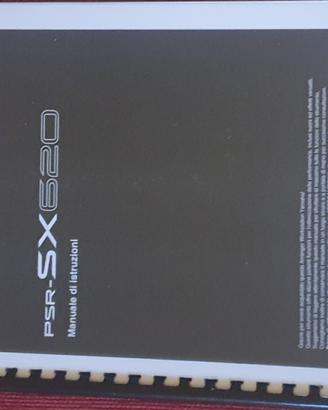 Manuale YAMAHA PSR SX 620