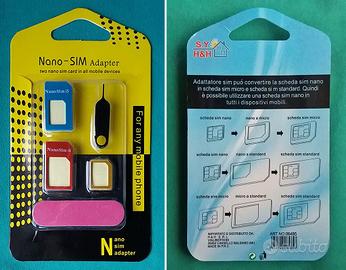 Scheda SIM telefono -set 3 adattatori