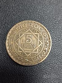 moneta 5 Franchi marocco