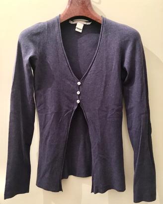 Cardigan donna made in Italy, misto lana/angora