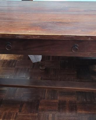 Scrivania in legno massiccio