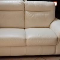 Divano in pelle 2 posti larghi 