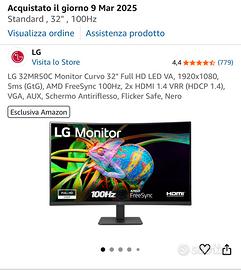 monitor lg 32 pollici