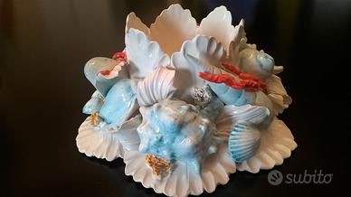 Flambeau ceramica I Borbone Capodimonte, Mollica
