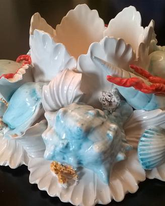 Flambeau ceramica I Borbone Capodimonte, Mollica