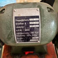 Mola da banco doppia 125 mm 180W funzionante