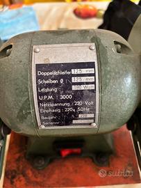 Mola da banco doppia 125 mm 180W funzionante