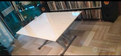 Tavolo bianco sala/cucina rotelle trasformabile