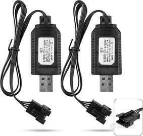 2 Caricatori USB LiPo 7.4V 2S SM-4P RC