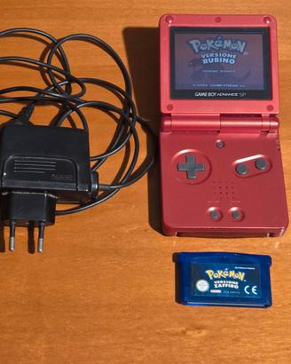 Game Boy Advance SP + Pokemon Rubino e Zaffiro