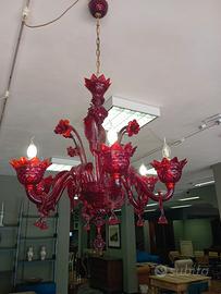 Lampadario in Vetro di Murano - Stile veneziano-
