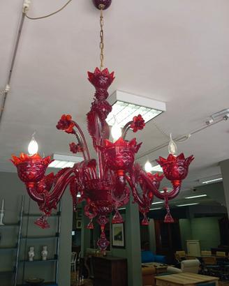 Lampadario in Vetro di Murano - Stile veneziano-