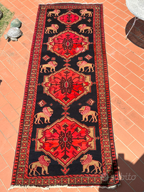 Tappeto Persiano Gabbeh con Leoni N5