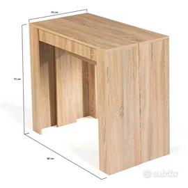 Tavolo Console Scrivania allungabile fino a 3m