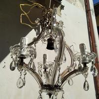 Antico lampadario Maria Teresa a 3 archi 3+1 luce