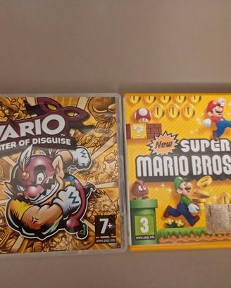 lotto 2 giochi nintendo 3ds-Ds Wario e Mario 