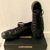 Converse All Star Chuck Taylor nere pelle 39