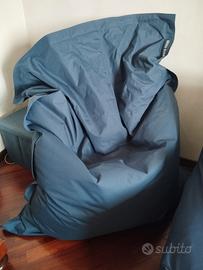 pouf blu
