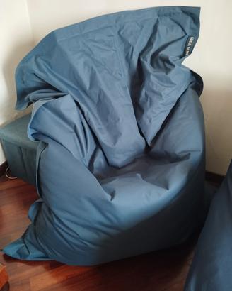 pouf blu