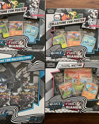 Lotto collezioni Pokémon Luce Nera & Fuoco Bianco 