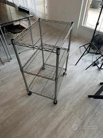 carrelli acciao varie misure componibili con ruote