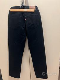 Jeans donna nero, Levi’s 501 con bottoni