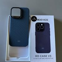 Cover Iphone 16 Pro Max Carbon blu nuova e vetrini