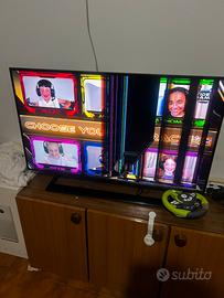 TV Samsung 43" AU9000 SCHERMO ROTTO (Per pezzi di
