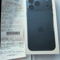 iPhone 17 pro max 512 gb nuovo da attivare