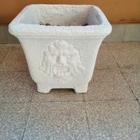 vaso quadrato in cemento