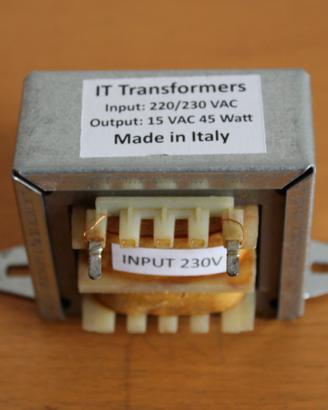 Trasformatore AC 220/230V uscita AC 15V 45 Watt
