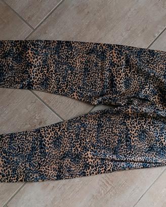 Leggings leopardato