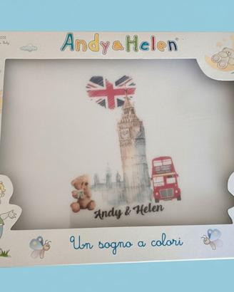 Coperta neonato tema Londra Andy & Helen