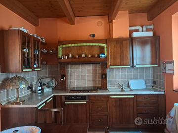 Cucina  Rustica Legno Massello Noce