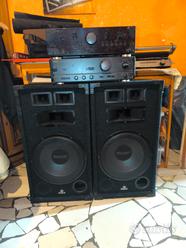 casse passive hi fi + 2  amplificatori hi fi  			