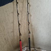 CANNE SHIMANO TIAGRA XTR 50LB & 2 MULINELLI TIAGRA