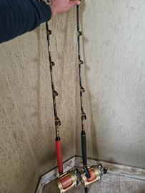 CANNE SHIMANO TIAGRA XTR 50LB & 2 MULINELLI TIAGRA