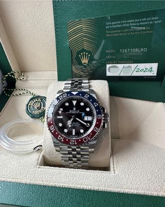 Rolex GMT PEPSI 126710BLRO NUOVO 2024