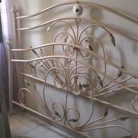 letto in ferro battuto+cyclette