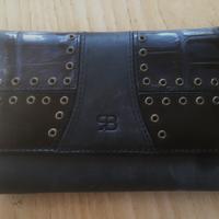 Portafoglio pelle nero Renato Balestra